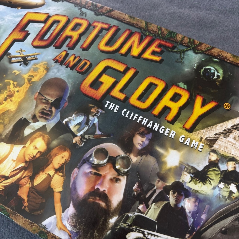 Fortune and Glory The Cliffhanger Board Game Pulp Adventure Flying Frog